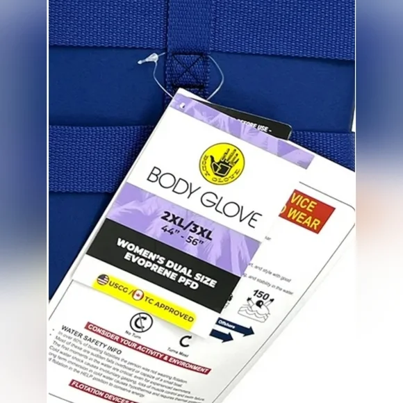 Body Glove Women's Swim Vest - Blue, Pink, Black - Picture 10 of 10